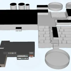 Illustration över avloppsreningsverket enligt senaste underlaget. Visionsbild: Lidköping miljö och teknik