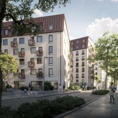 Renderad bild över Verket, bild: Oevis
