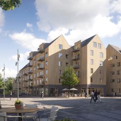 Öresjö Ängar Centrum. Foto: Magnolia Bostad