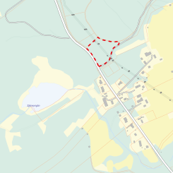 Nordväst om Klabböle planeras för ett gruppboende. Pressbild: Umeå kommun