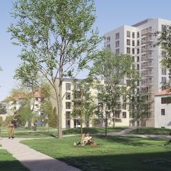 Östermalmspark i centrala Kristianstad. Foto: HSB