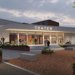 Östraboteatern. Illustration av PE Teknik Arkitektur