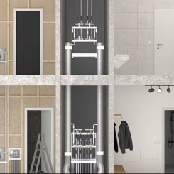 Prefab flerbostadshus. Pressbild: LK Group