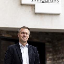 Dan Wilhelmson, träbyggnadsspecialist på Wingårdhs arkitekter. 
Bild: Christoffer Grimshorn, Wingårdhs arkitekter