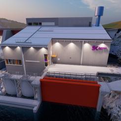 Visionsbild från Rengård vattenkraftverk. Bild: Norconsult