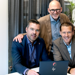 Andreas Jaldevik, Pär Jorstadius och Leif Ahlberg. Foto: RO-Gruppen