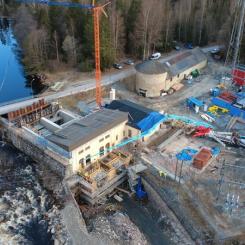 Rockesholms vattenkraftstation. Pressbild: NCC
