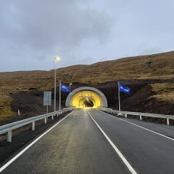 Tunnelöppning av Sandoytunneln. Foto: NCC