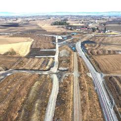 Utbyggnad av dubbelspår är en central åtgärd för att öka kapaciteten och minska förseningar i järnvägstrafiken i Norge. Foto: BaneNOR.