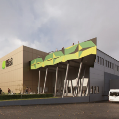 HelloFreshs anläggning blir drygt 27 000 kvadratmeter stor. Foto: JKAB Arkitekter