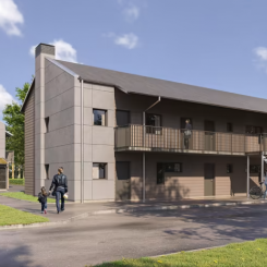 Enheten, Halmstad. Visionsbild: Hultin & Lundquist Arkitekter AB