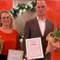 Åsa Wahlström, CIT Renergy och Christoffer Lindström, Swegon