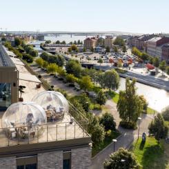 Hotellet öppnade 1 september 2021 och har varit i stort sett fullbelagt Foto: Clarion hotell Sundsvall