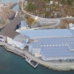 Smoltanläggningen på Sævareid i Bjørnafjorden. Foto: Artec Aqua