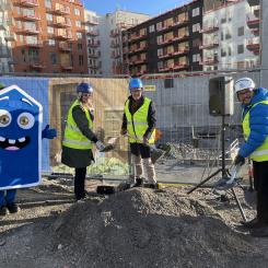 Sofia Ljungdahl, Mats Gerdau och Daniel Kjørberg Siraj. Foto: OBOS