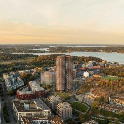 Stadsljus, Norra Djurgårdsstaden. Pressbild: OBOS