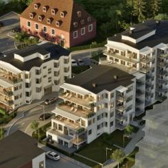 Bostadsrättsföreningen Fyrbåken i Eldsund strand i Strängnäs. Pressbild: HSB Regionalt
