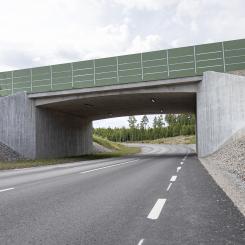 Bron på riksväg 23 göts med ECO-Betong med halverad klimatpåverkan Fotograf: Swerock