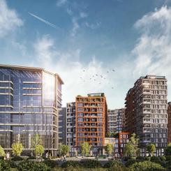 Stellar Residence i Tasjkent omfattar sju byggnader med bostäder, kontor och kommersiella lokaler. Foto: ONIRO Group