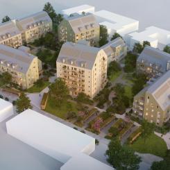 Troja är ett av AF Bostäders största kvarter sedan 60-talet, med totalt 312 studentbostäder. Bildkälla: AF Bostäder