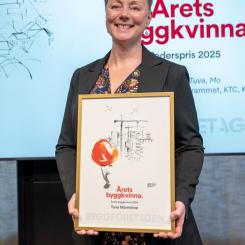 Tuva Marminne Årets byggkvinna 2025. Pressbild: Byggföretagen