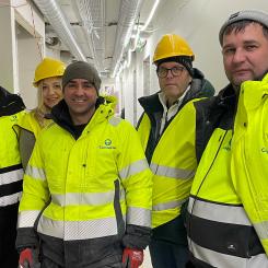Contractor bygg i Umeå var först att anställa ukrainska flyktingar via branschens EU-finansierade projekt "En Schysst väg in i byggsverige" som drivs av Galaxen Bygg. Foto: Galaxen Bygg.