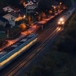 Väg 70, Kumla kyrkby, planskild korsning med järnväg. Foto: Trafikverket