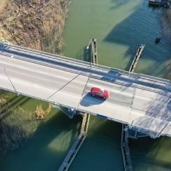 Breddning av Ekerövägen och nya Tappströmsbron. Foto: Ekerö kommun