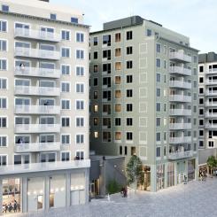 Visionen: 123 nya lägenheter.  Av: Local Architects