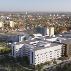 Visionsbild nya akutsjukhuset Västerås.  Copyright: Region Västmanland LINK arkitektur Carlstedts arkitekter TMRW
