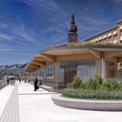 Västerås nya busstorg. Pressbild: Västerås stad