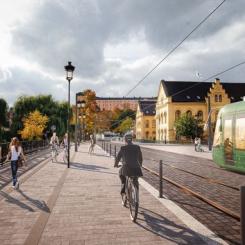 Efter en period av överklaganden är nu avtalet för huvudentreprenaden för spårvägen tecknat och klart. Illustration: White
