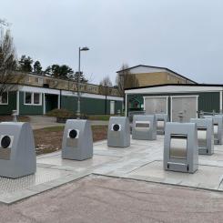 Källsorteringsstation i Södra Ryd. Foto: Skövdebostäder