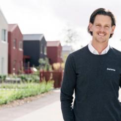 Derome genomför en kraftfull satsning som grundar sig i övertygelsen om att det är mer rätt än någonsin att bygga bostäder nu - Otto Martler, VD Derome Bostad. Foto: Derome